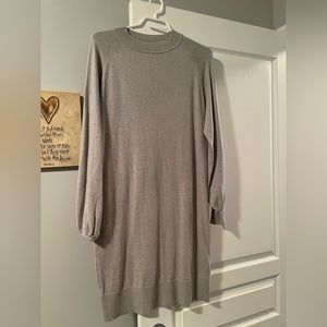 Club Monaco gray/tan sweater dress